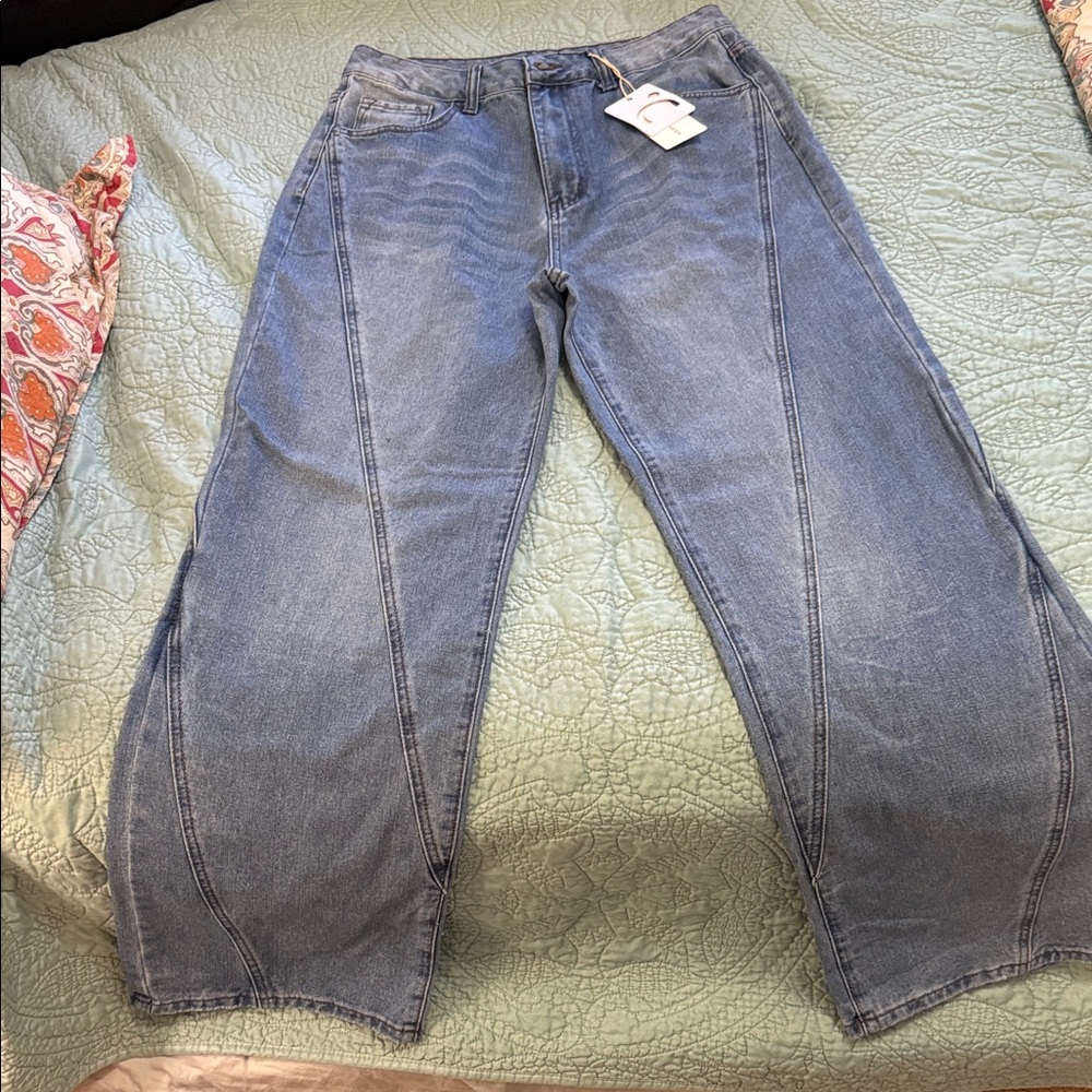 Commense Light Blue Flare Jeans